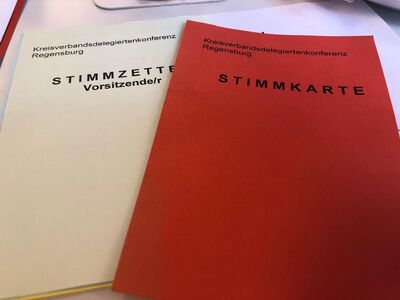 Stimmkarten - Foto U. Hildebrand