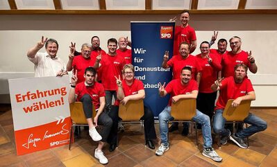 Die Donaustaufer SPD geht mit einem bunt gemischten Team in den Kommunalwahlkampf - Foto A. Sommer