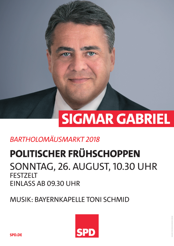 Sigmar Gabriel in Aufhausen