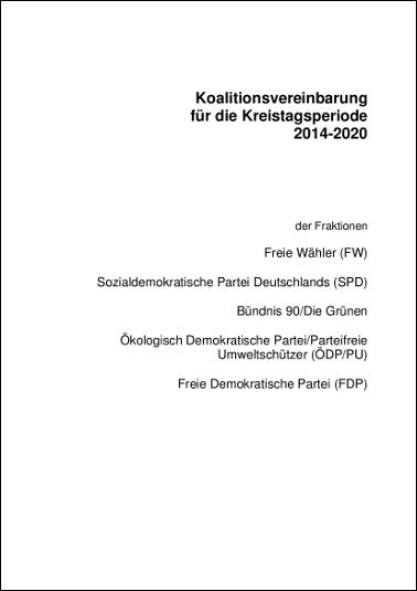 Koalitionsvereinbarung
