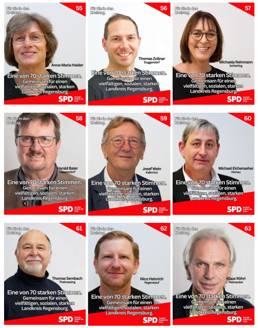 Die Listenplätze 55-63