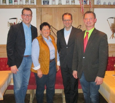 SPD Landkreis Regensburg: R. Hummel, P. Wolf, M. Rinderspacher und S. Weitzer