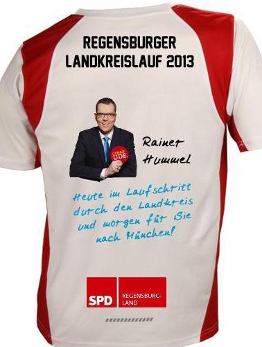 Shirt für den Landkreislauf