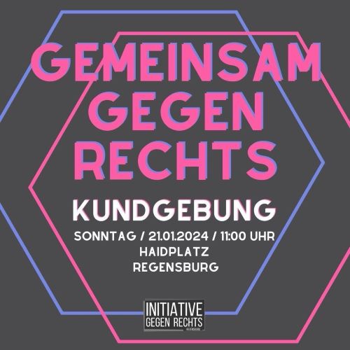Gemeinsam gegen Rechts - Demo am Haidplatz